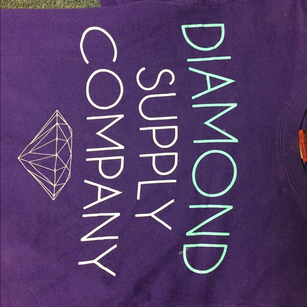 💎💜men’s Diamond crew neck sweat shirt 💜💎